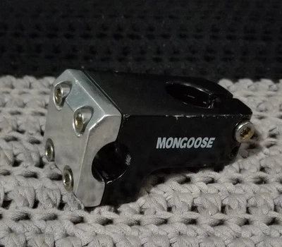 Mongoose Bmx Bike Stem Threadless Neck Black Chrome Haro Gt Dyno Mosh SE Dyno - Image 1 of 4