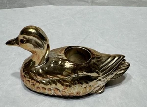 Copper Duck Candle Holder, Tarnish Resistant Made in Japan, Vintage Home Decor - Picture 1 of 5