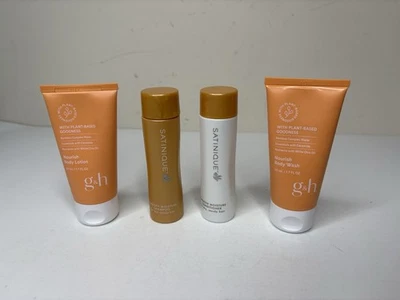 Amway Satinique G&H Travel Set Shampoo Conditioner Body Wash Lotion 1.7 Fl Oz - Image 1 of 4