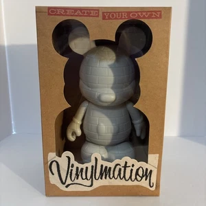 9" Vinylmation Create Your Own Blank Disney Mickey Mouse White NIB - Picture 1 of 6