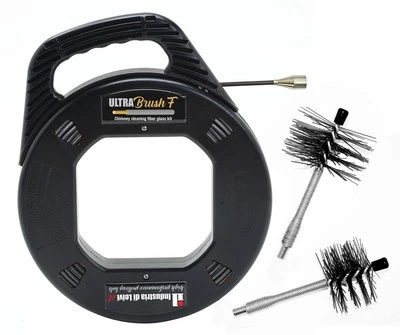 IL INDUSTRIA DI LEIVI Nuovo ULTRABrush | Kit pulizia Pulizia Canna Fumaria stufa a Pellet Scovolo