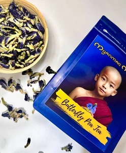 Burma Butterfly Pea Flower Tea Herbal Blue Tea Natural Color Burmese Tea - Picture 1 of 11