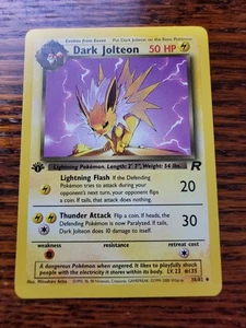 Tarjeta Pokémon Team Rocket 1ª Edición Dark Jolteon LP De Colección 38/82 - Imagen 1 de 2