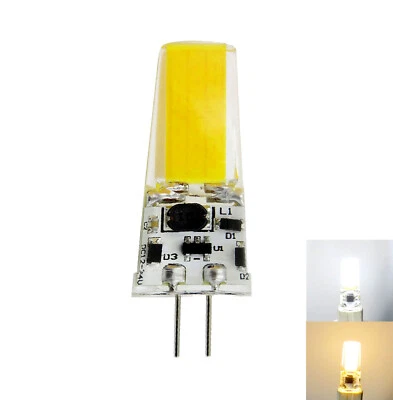 5X Dimmable G4 Bi-pin COB-2508 LED Bulb Silicone White Warm Light Droplight Lamp - Image 1 of 4