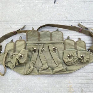 1960s Made China 56 Type Multi Pocket Tactical Vest Chest Rig 7.62 Mag Pouch  - Picture 1 of 5