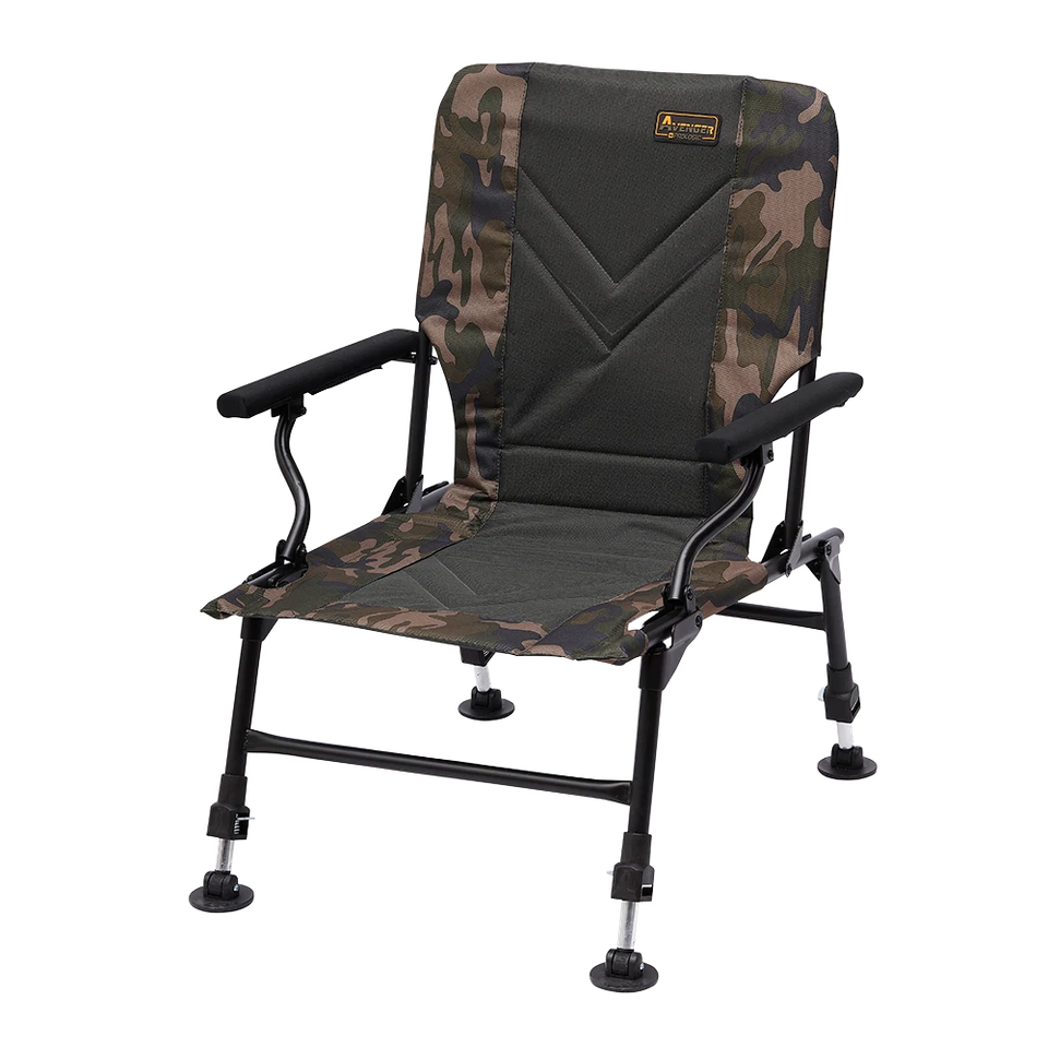Prologic Avenger Relax Camo Karpfenstuhl mit Armlehnen - Grün