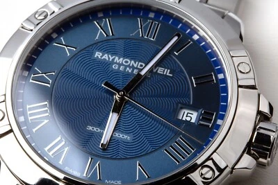 Raymond Weil Geneve Automatic Steel Blue Date Mens Watch 8160-ST-00508-NEW - Image 1 of 4