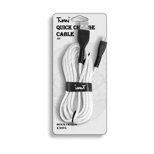 Cavo cavo USB 10 piedi per Samsung Galaxy A15 5G, A25 5G, A35 5G, S21 Ultra, S23 FE - Foto 1 di 3