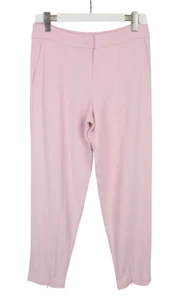 EMPORIO ARMANI Trousers Women's (EU) 42 Zipped Bottoms Chino Tapered Pink - Picture 1 of 11