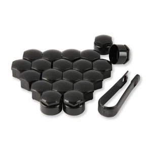 CUBIERTAS DE TUERCA DE RUEDA PEUGEOT TAPAS DE PERNOS 108 1007 2008 3008 5008 17 mm NEGRO - Imagen 1 de 12