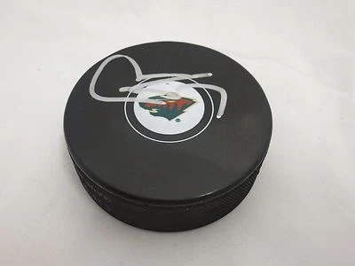Chris Stewart Minnesota Wild Firmado Logo Puck LOM CERTIFICADO DE AUTENTICIDAD (PK1074) Foto 1 de 2