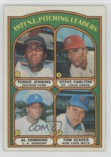 1972 Topps League Leaders Fergie Jenkins Steve Carlton Al Downing Tom Seaver HOF