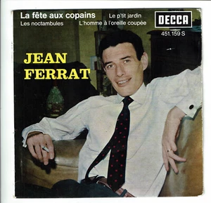 Jean FERRAT Vinyl 45T EP LA FETE AUX COPAINS -LES NOCTAMBULES -DECCA 451159 RARE - Picture 1 of 3