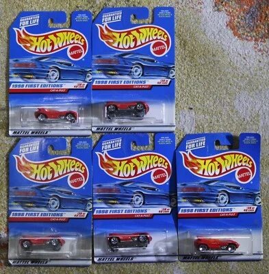 Mattel Hot Wheels 1998 First Editions CAT-A-Pult #681 Lot Of 5 - Image 1 of 4