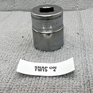 Herramientas Snap-on Unidad 3/8" 19mm Unidad Zócalo Poco Profundo FM19 - Imagen 1 de 7