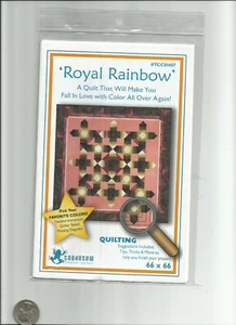 A Royal Rainbow BOM QUILTING PATTERN di Toadusew - Foto 1 di 1