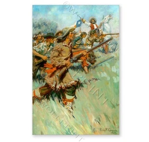 Sam Houston at San Jacinto Vintage Goodwin historisches Poster 12x18, 16x24,24x36 - Bild 1 von 2
