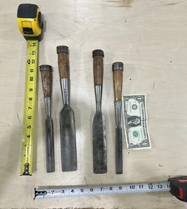 Vintage L. & I.J White Timber Frame Chisels - Picture 1 of 16