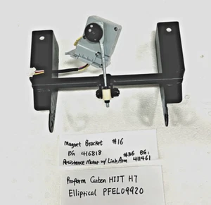 Tension Motor 6V P/N 411461 w/ Bracket ProForm PFEL09920 Black Carbon Elliptical - Picture 1 of 3