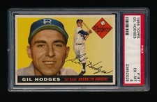 1955 Topps #187 Gil Hodges Brooklyn Dodgers HOF PSA 6 EX-MT
