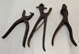Antique Leather Craft Punch Tools Cobbler Belt Saddle Work W.M. Johnson - Picture 1 of 8