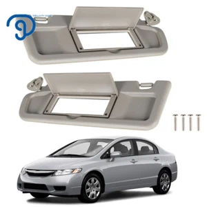 Set Warm Gray Left & Right Sun Visor Visor Set Visors For Honda Civic 2006-2011 - Bild 1 von 10