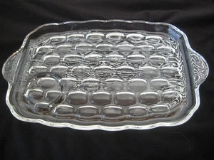 Vintage Federal Glass Yorktown Colonial Luncheon Snack Plate - Picture 1 of 5