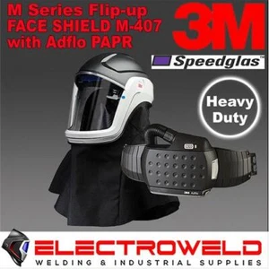 Protector facial abatible y casco de seguridad 3M Versaflo M-407 con Adflo PAPR *Resistente - Imagen 1 de 5