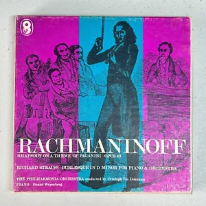Vintage Rachmaninow Rhapsody Paganini Opus 43 Reel to Reel Tape Boxed UNGETESTET - Bild 1 von 16
