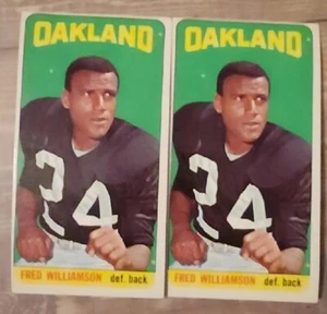 (2) 1965 Topps Football #152 Fred Williamson Oakland Raiders EX MT SHARP! - Picture 1 of 1