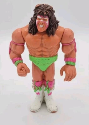 FIGURA DE ACCIÓN DE LUCHA LIBRE WWF WWE HASBRO - ULTIMATE WARRIOR SERIE 1990 1 Foto 1 de 4