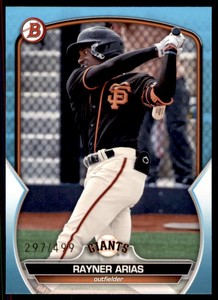 2023 Bowman Draft Sky Blue Rayner Arias 297/499 #BD13