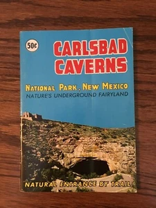 CARLSBAD CAVERNS NATIONAL PARK Vintage Travel Souvenir Brochure Photo New Mexico - Picture 1 of 6