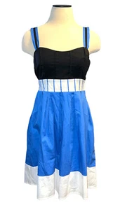 Maurices Women’s NWT Spaghetti Strap Blue And Black Summer Dress Size 3/4 - Picture 1 of 9