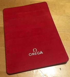 Portadocumentos con certificado de tarjeta OMEGA Seamaster Speedmaster Constellation Moon/ - Imagen 1 de 3