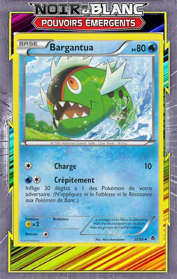 Bargantua - NB02:Pouvoirs Emergents - 25/98 - Carte Pokemon Française - Photo 1/1