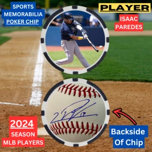 ISAAC PAREDES - 2024 MLB PLAYER - POKER CHIP - **SIGNED** - Picture 1 of 2