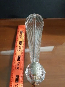 Chandelier Molded Crystal Glass 9 1/2" piece  - Picture 1 of 7