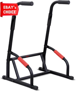 Adjustable Multi-Use Dip Station Fitness Equipment Strength Training - Picture 1 of 12