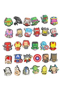 Marvel Star Wars Mix Croc Shoe Charms Set of 30 - Picture 1 of 1