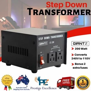 Giantz Step Down Power Voltage Converter Transformer 200W Converts 240V to 110V - Picture 1 of 6