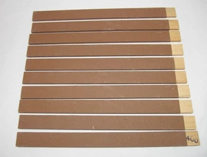 10 maderas de lija grano plano 400 herramienta de orfebrería - Imagen 1 de 2