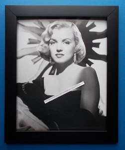 Marilyn Monroe Black White Print framed 12"x14" - Picture 1 of 1