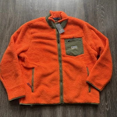 Chaqueta polar Polo Ralph Lauren Bonded Pile Sailing Voyager naranja/verde talla XL Foto 1 de 4