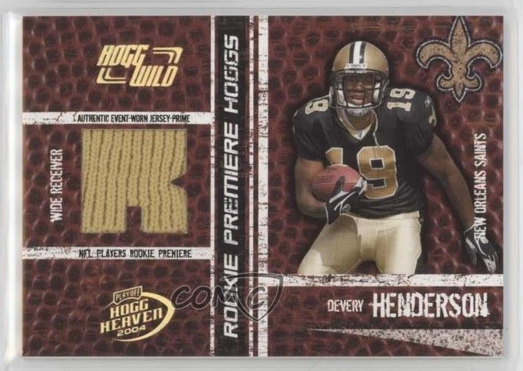 2004 Playoff Hogg Heaven Premiere Hoggs Wild /25 Devery Henderson #172 Rookie RC - Image 1 of 2