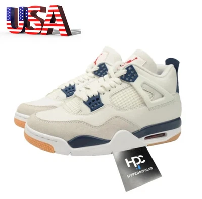 EE. UU. SE ENVÍA AHORA EN STOCK 2025 Nike SB x Air Jordan 4 Retro SP Azul Marino DR5415-100 Para hombres Foto 1 de 4