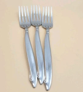 SET 3 SPEISEGABELN! Vintage WM A ROGERS Oneida PREMIERE Edelstahl SHORELINE schön - Bild 1 von 13