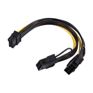 18AWG 8Pin auf Dual 8Pin (6+2) Stromkabel GPU Stromkabel für K80 M40 M60 P6794 - Afbeelding 1 van 7