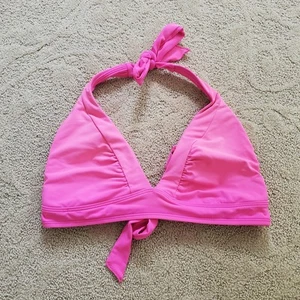 Athleta Tie Back Halter Swim Top Women's Beach Pool Resort Pink Padded M - Picture 1 of 8