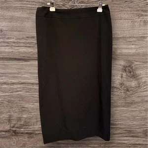 Worthington Size 14 Black Lined Pencil Straight Skirt Business Work MIDI - Picture 1 of 3